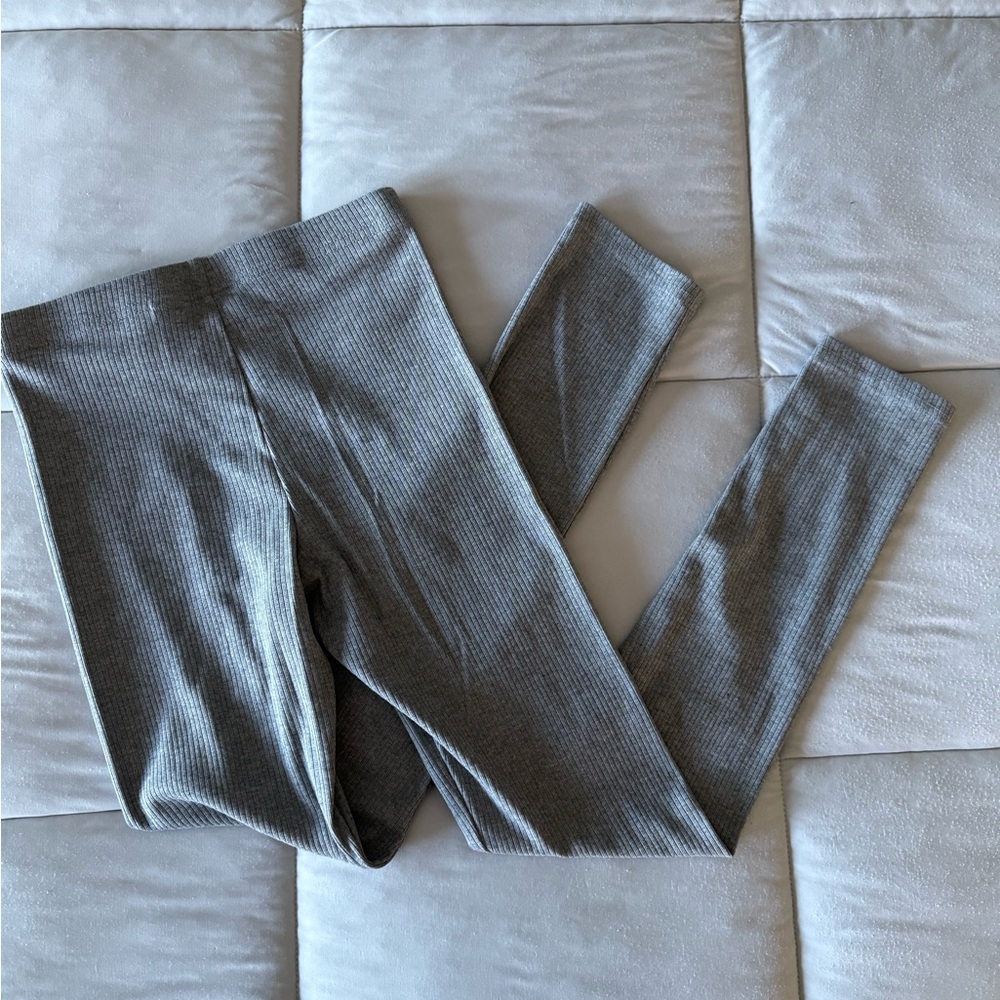 Old Navy Ribbed Gray Kids Leggings